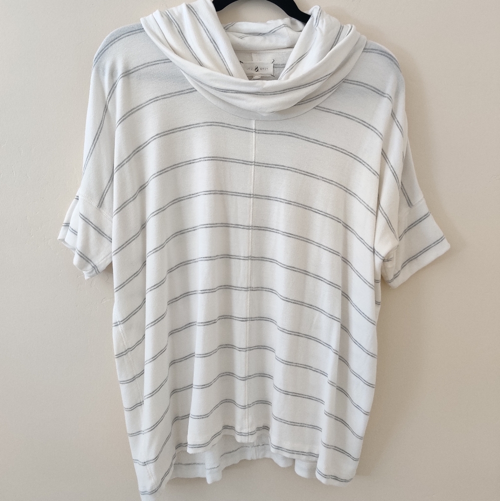 Lou & Grey Oversized Cowl-Neck Sweater Top